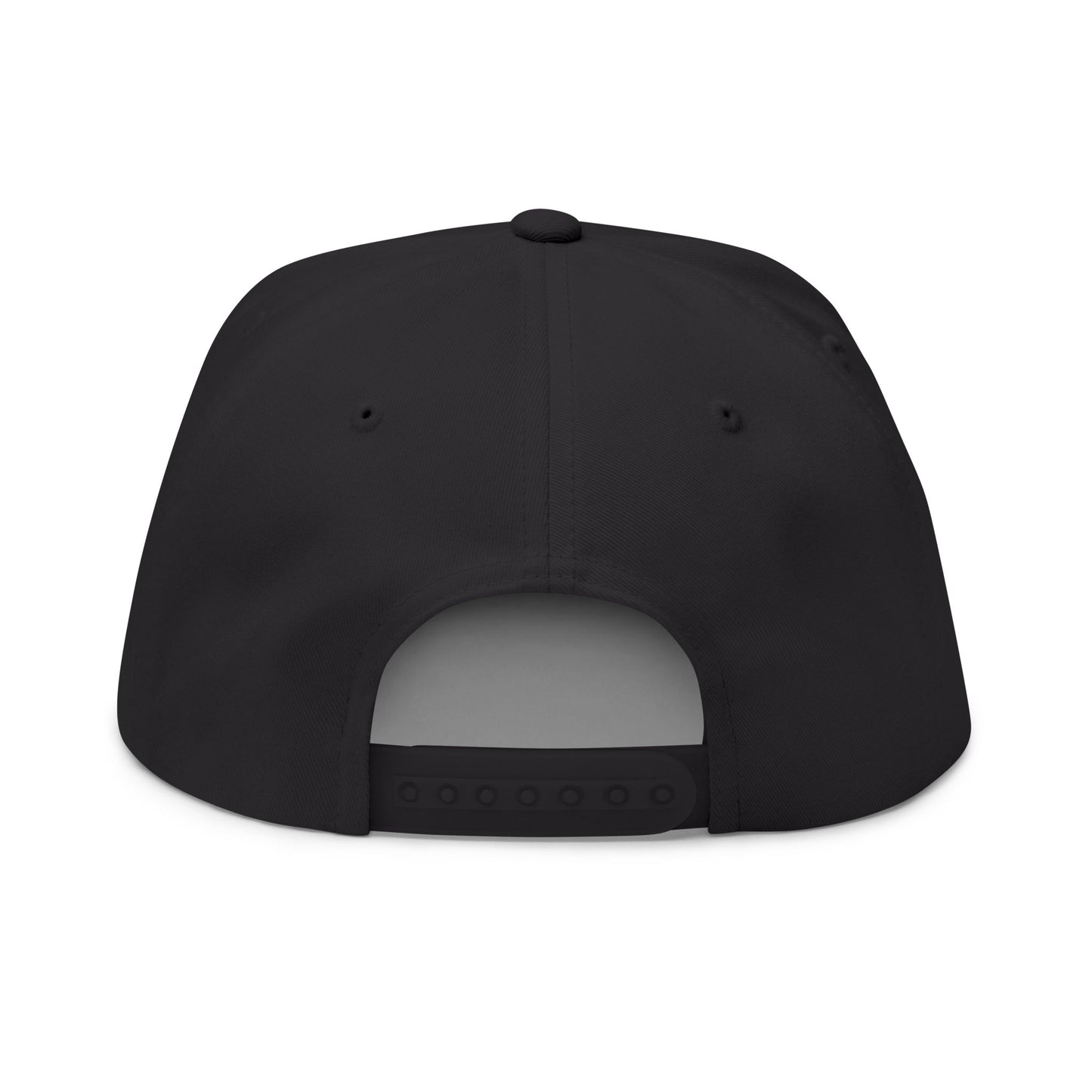 Anti-Quit Embroidered Flat Bill Cap - Motivational Hat for Everyday Wear