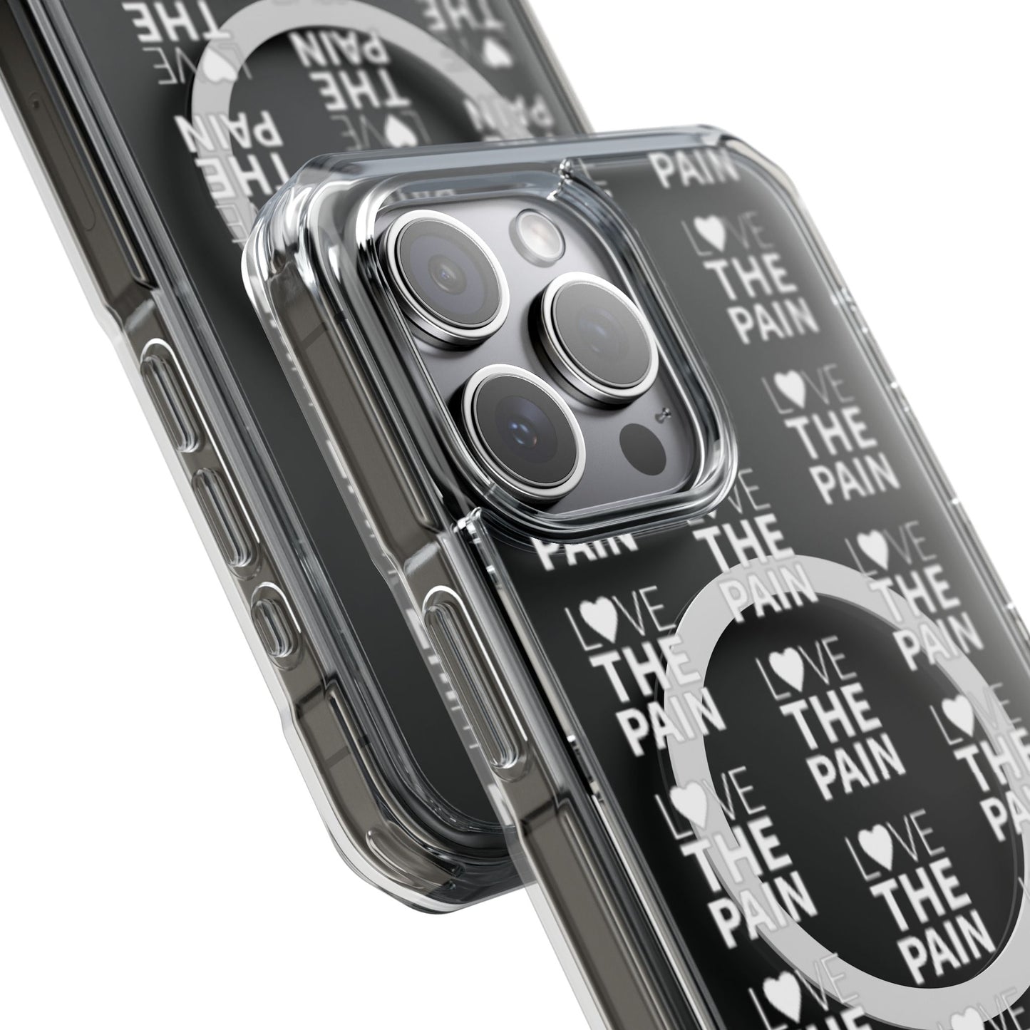 Love the Pain Magnetic Clear Impact Case - Stylish Protection for Your Phone