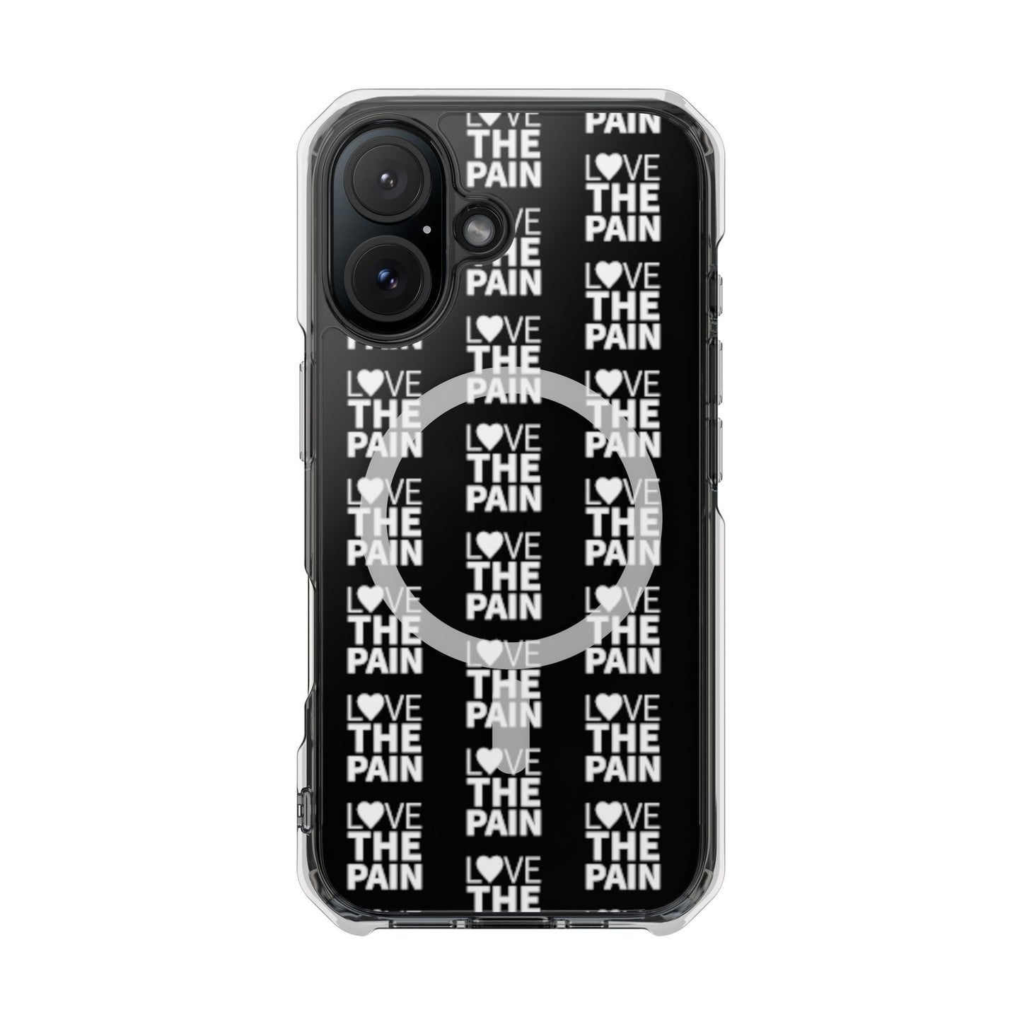 Love the Pain Magnetic Clear Impact Case - Stylish Protection for Your Phone