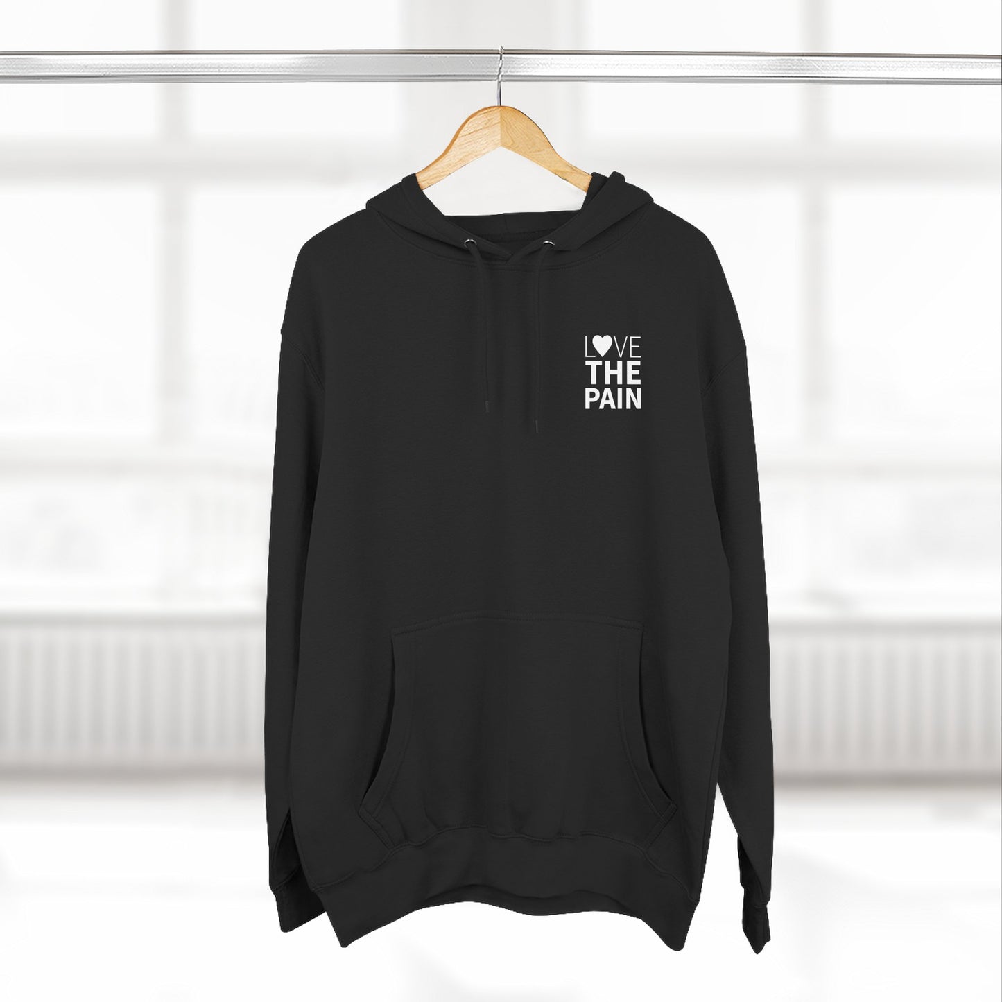 Simple Fleece Hoodie: "Love the Pain" & "Rad as Hell"