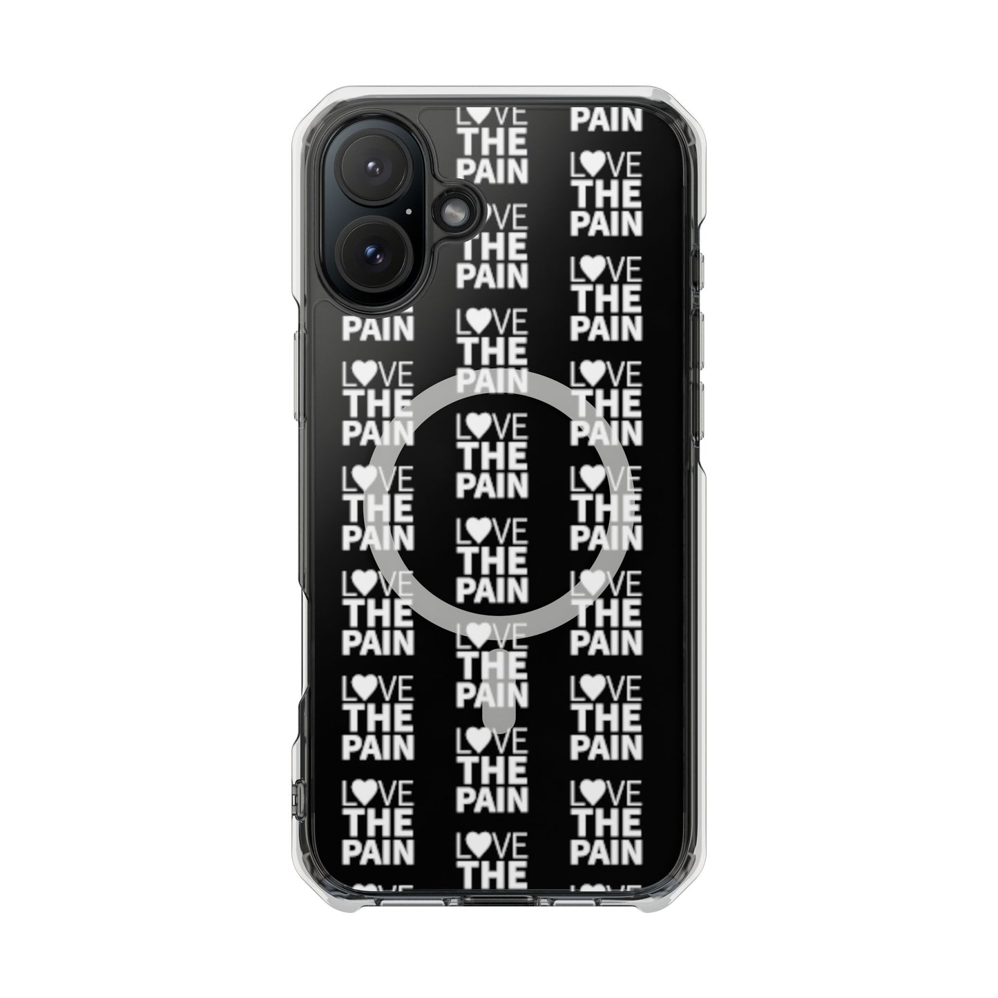 Love the Pain Magnetic Clear Impact Case - Stylish Protection for Your Phone