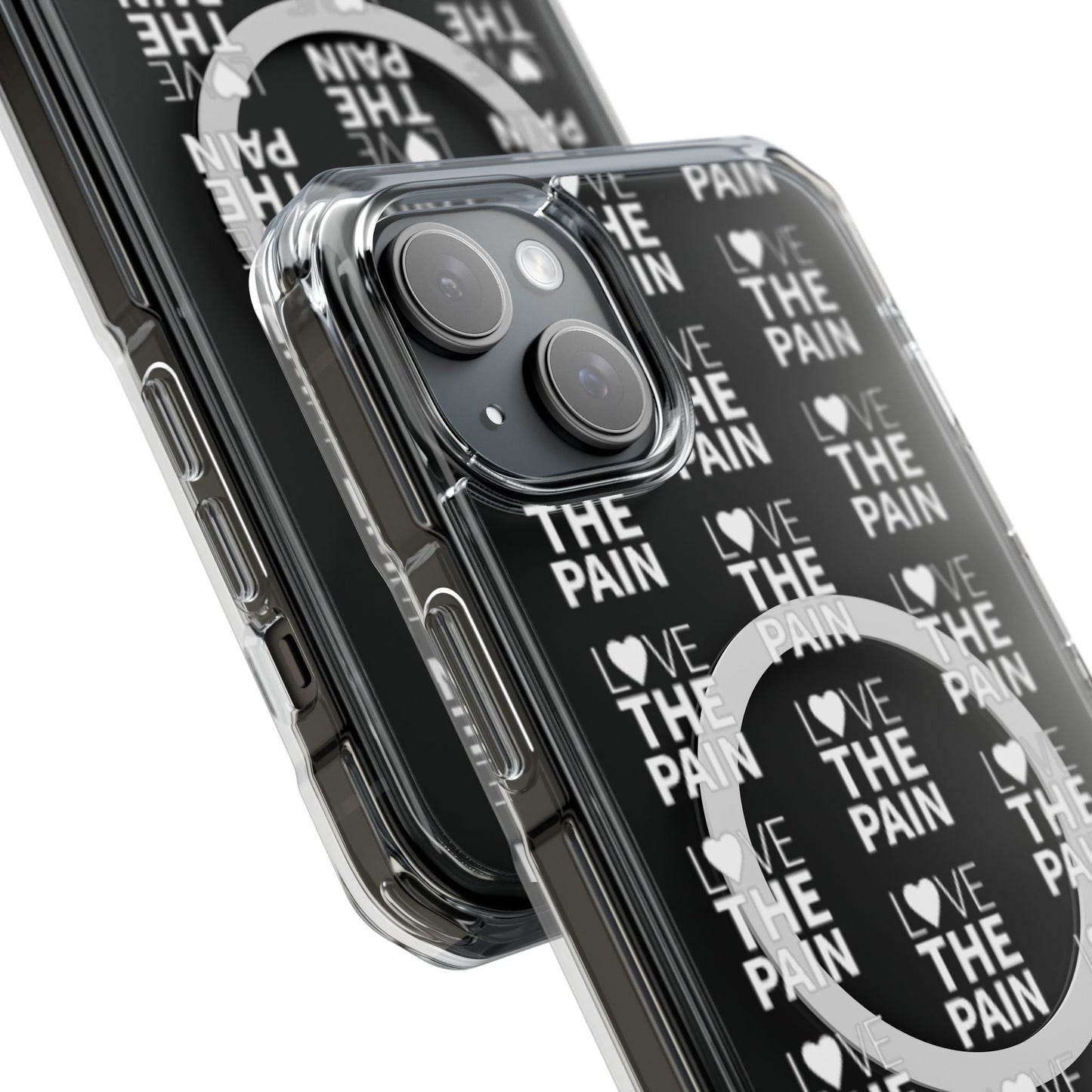 Love the Pain Magnetic Clear Impact Case - Stylish Protection for Your Phone