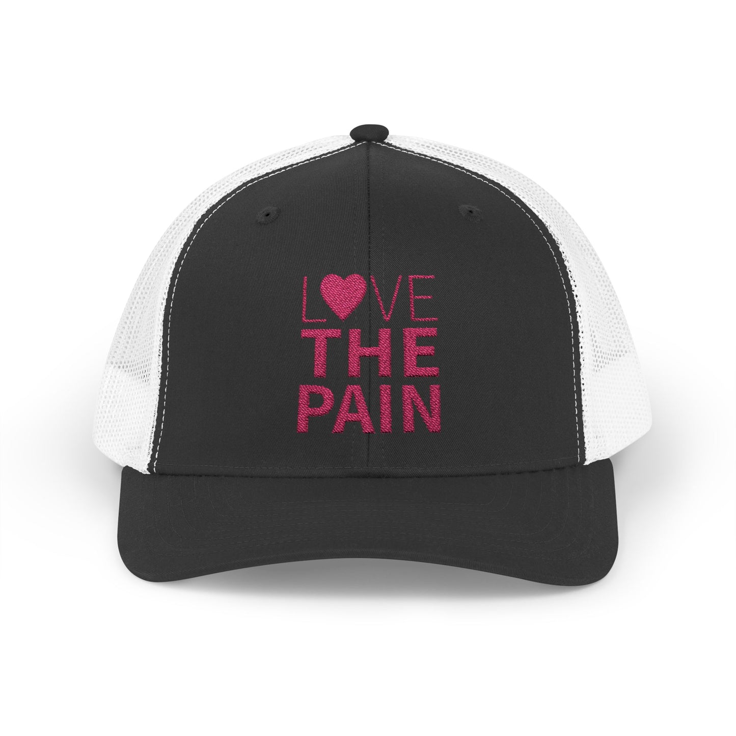 Snapback Trucker Cap - Low Profile Love the Pain Logo Hat