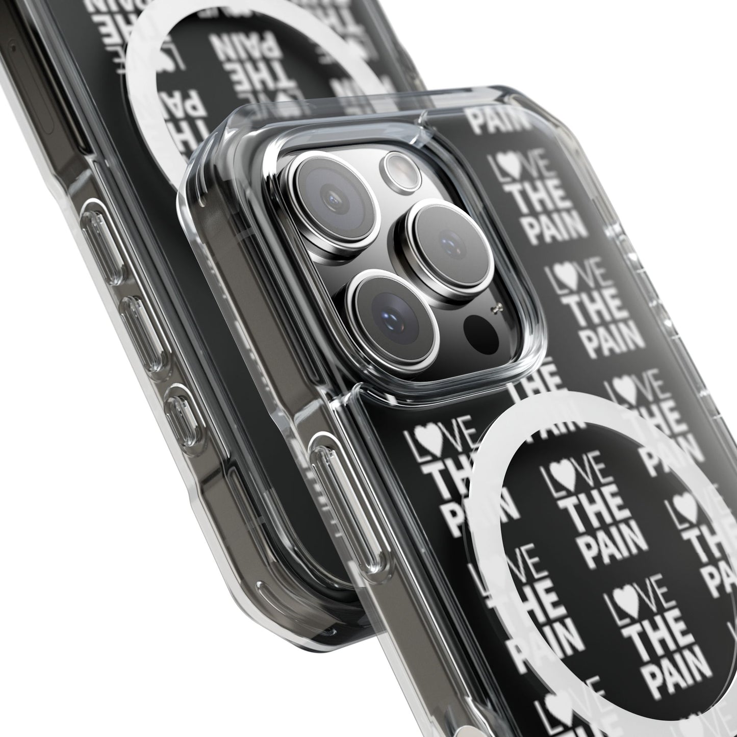Love the Pain Magnetic Clear Impact Case - Stylish Protection for Your Phone