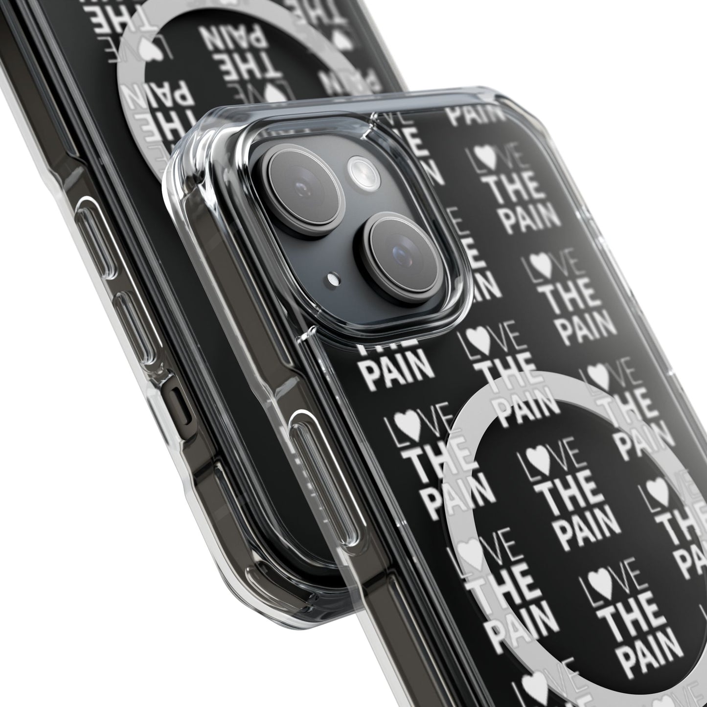 Love the Pain Magnetic Clear Impact Case - Stylish Protection for Your Phone