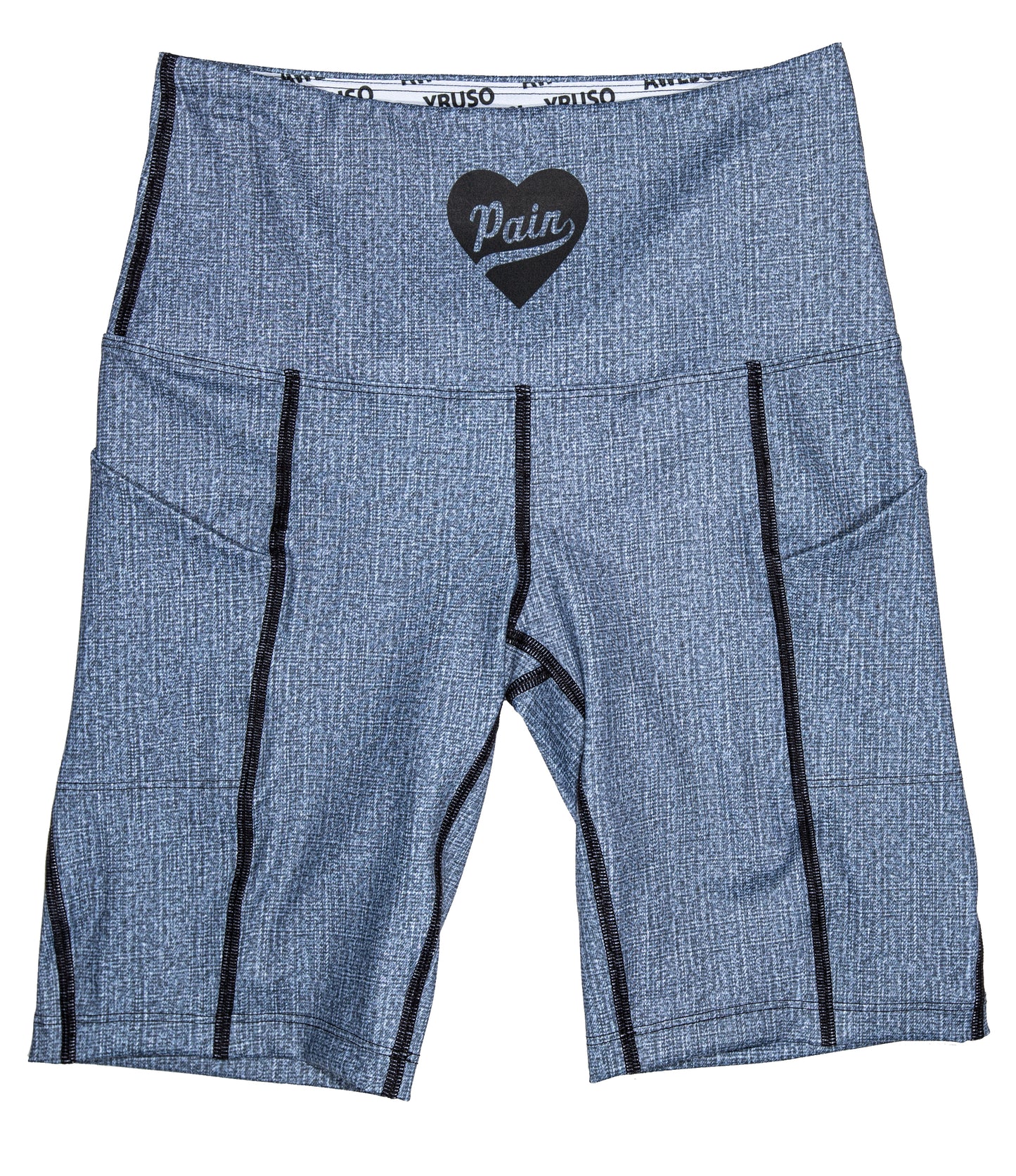 Denim Biker Short