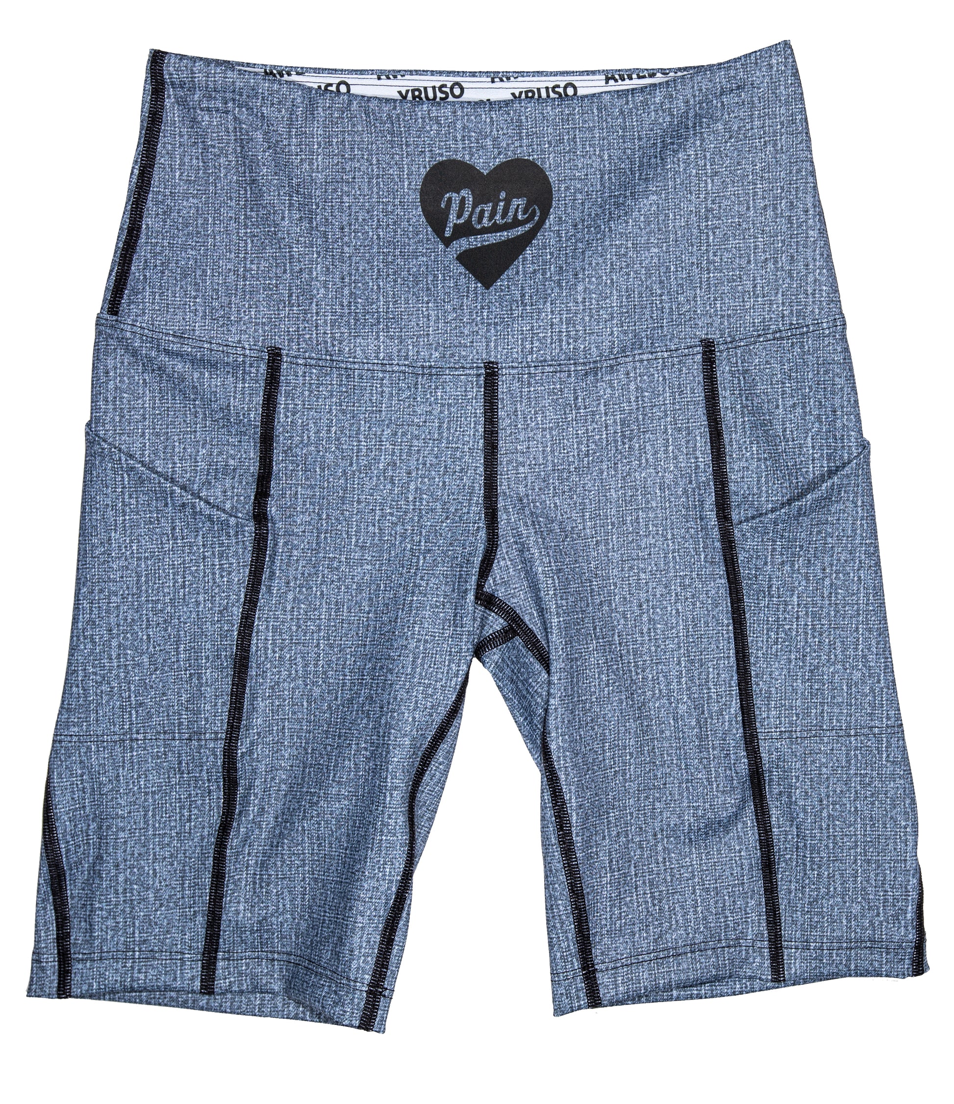 Denim Biker Short