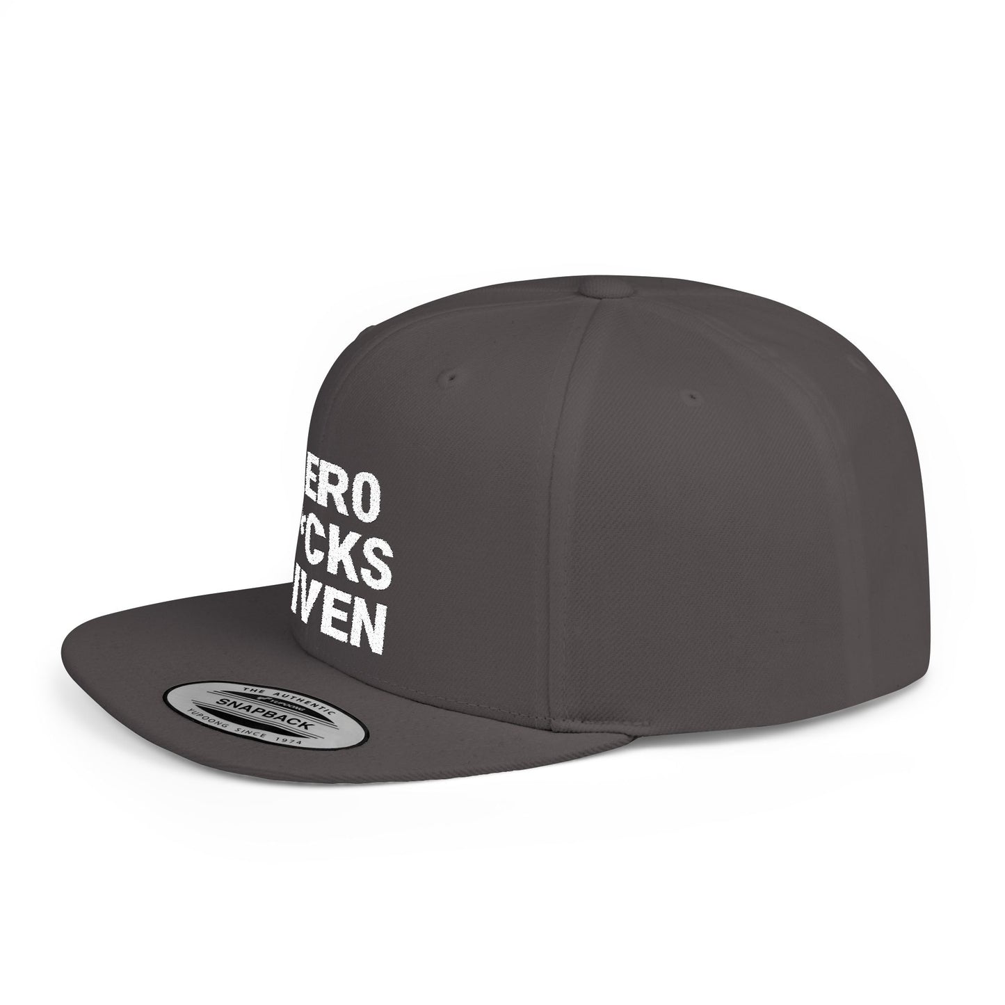 Snapback Hat ZERO F*CKS GIVEN for Athletes