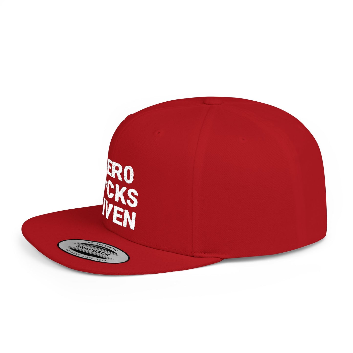 Snapback Hat ZERO F*CKS GIVEN for Athletes