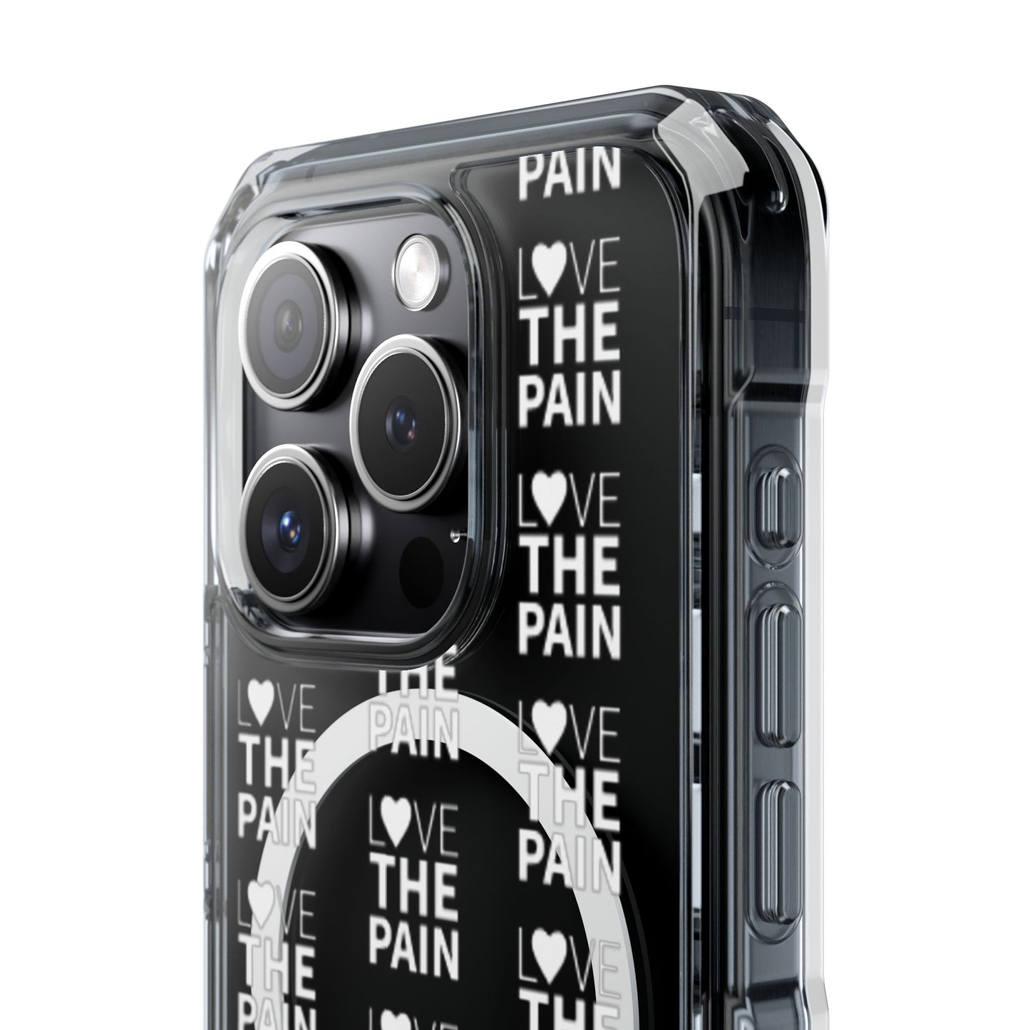 Love the Pain Magnetic Clear Impact Case - Stylish Protection for Your Phone