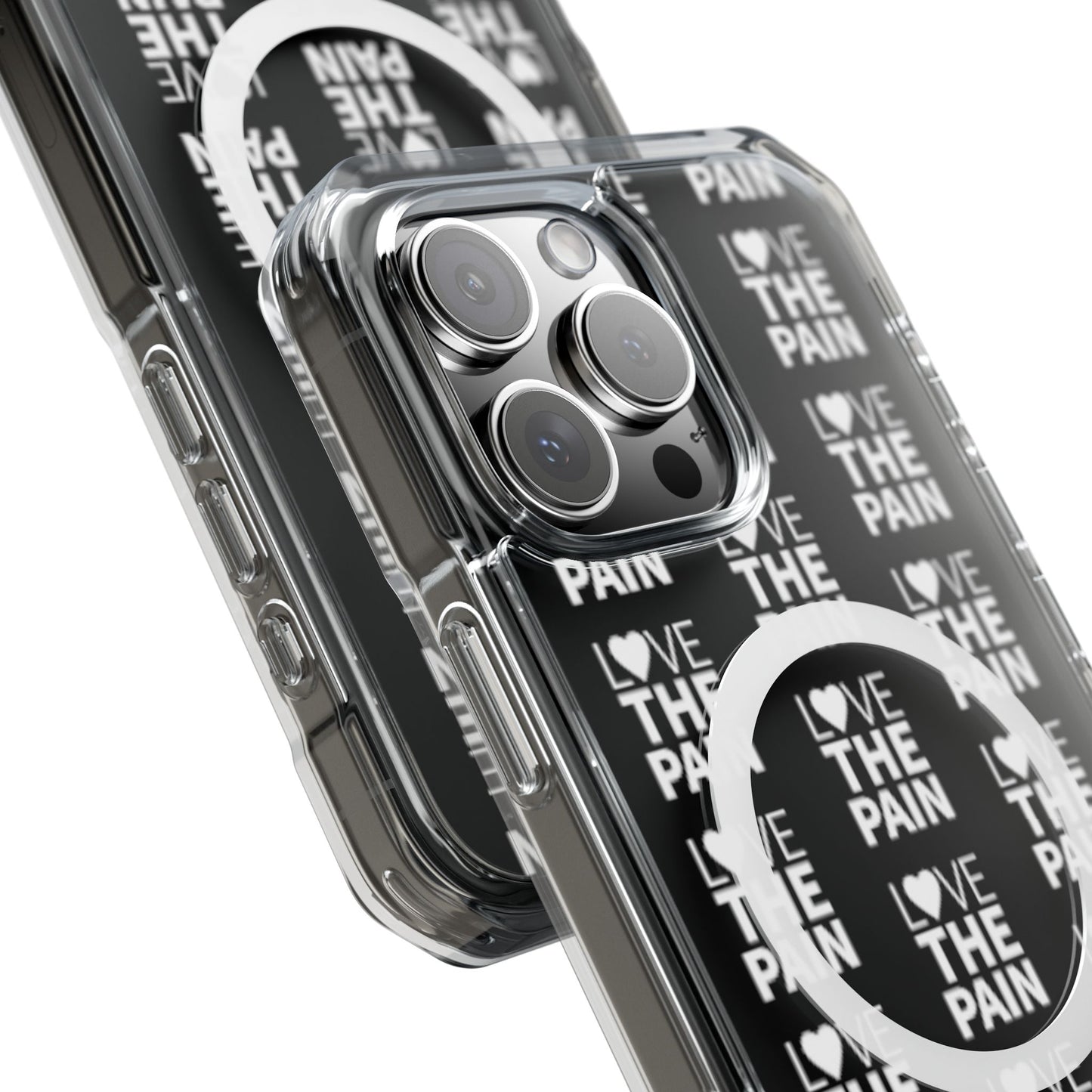 Love the Pain Magnetic Clear Impact Case - Stylish Protection for Your Phone