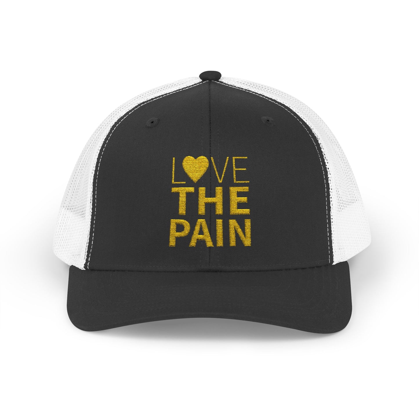 Snapback Trucker Cap - Low Profile Love the Pain Logo Hat
