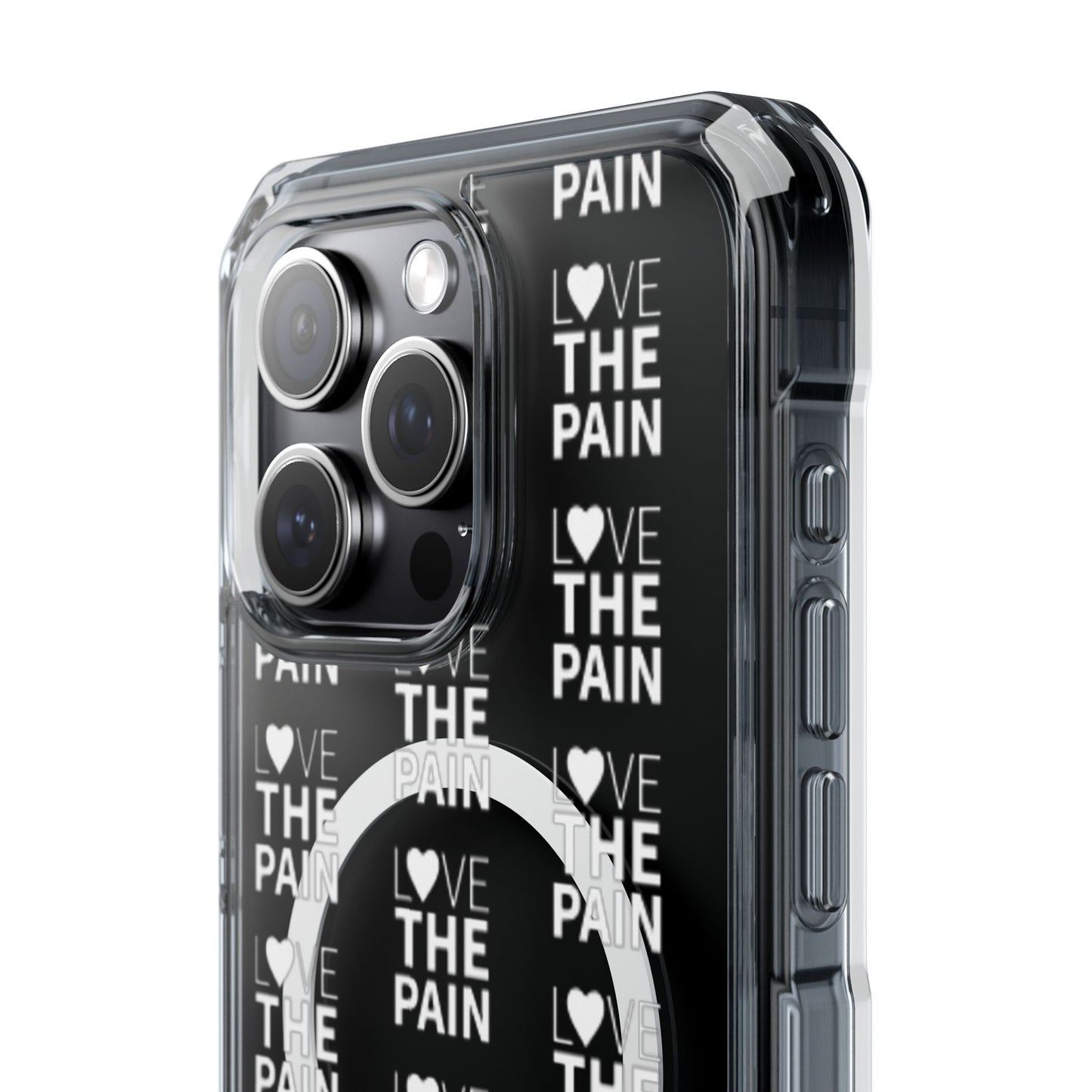 Love the Pain Magnetic Clear Impact Case - Stylish Protection for Your Phone