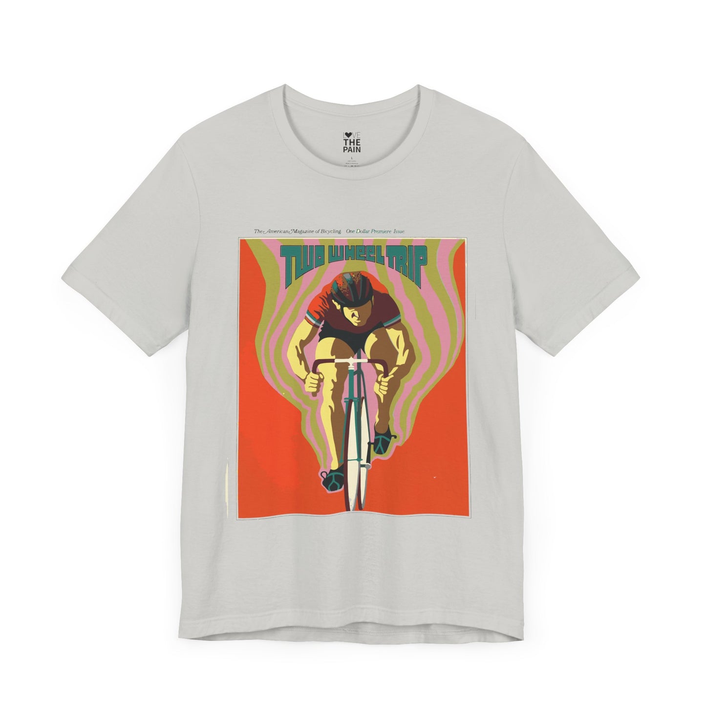 Cycling Adventure Unisex Jersey Tee - Vintage Bicycle Design