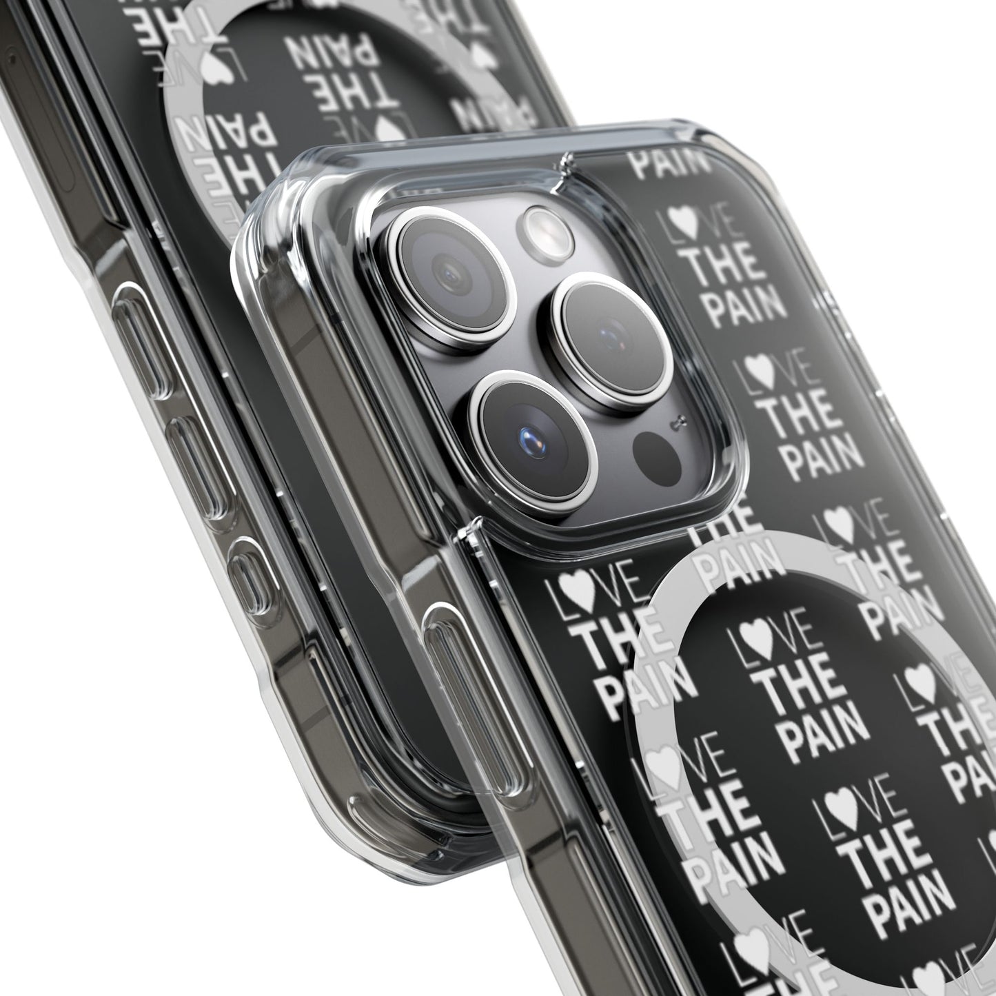 Love the Pain Magnetic Clear Impact Case - Stylish Protection for Your Phone