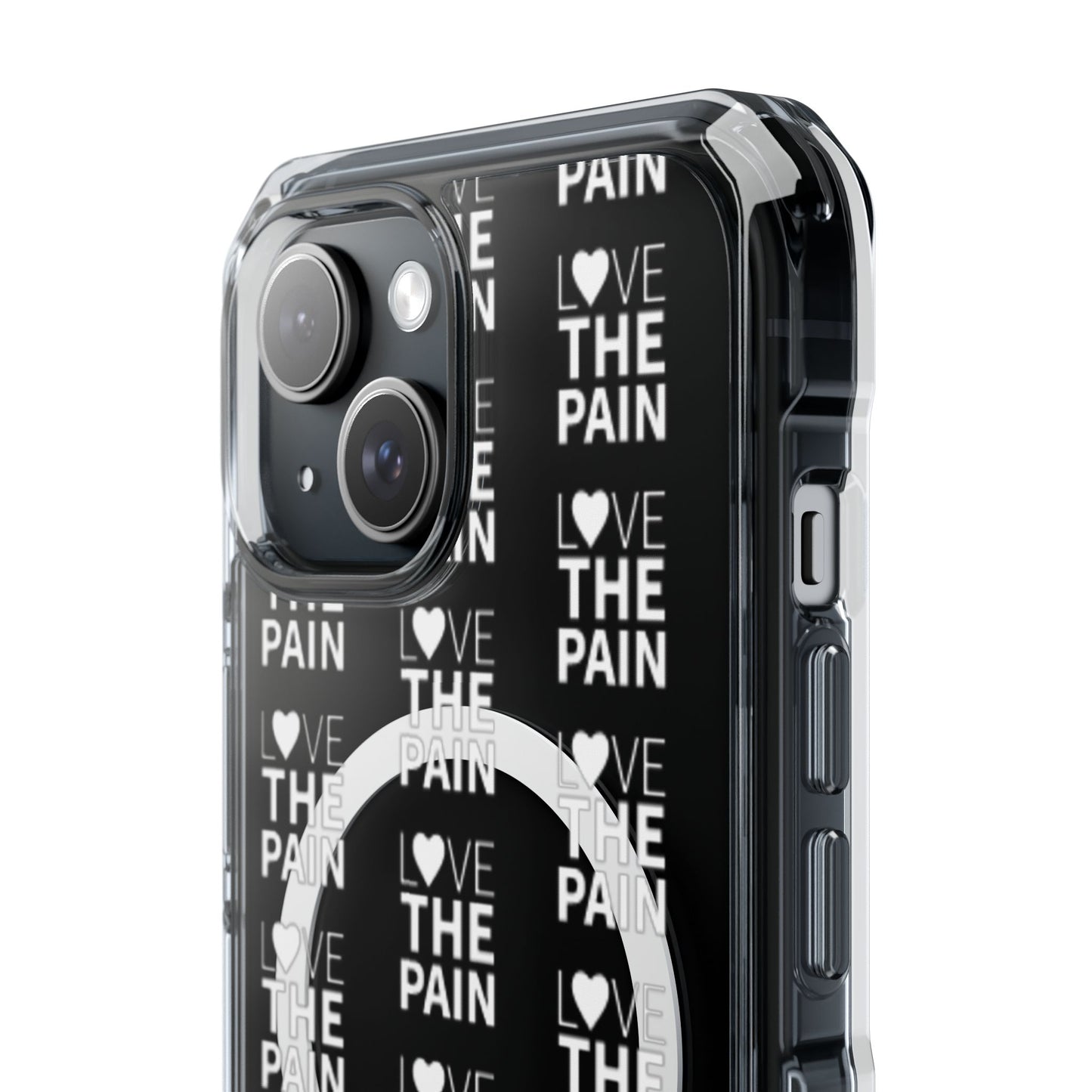 Love the Pain Magnetic Clear Impact Case - Stylish Protection for Your Phone