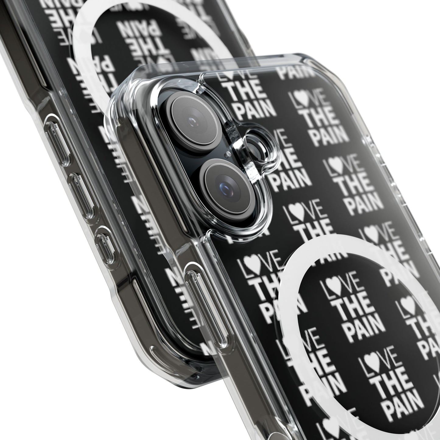 Love the Pain Magnetic Clear Impact Case - Stylish Protection for Your Phone