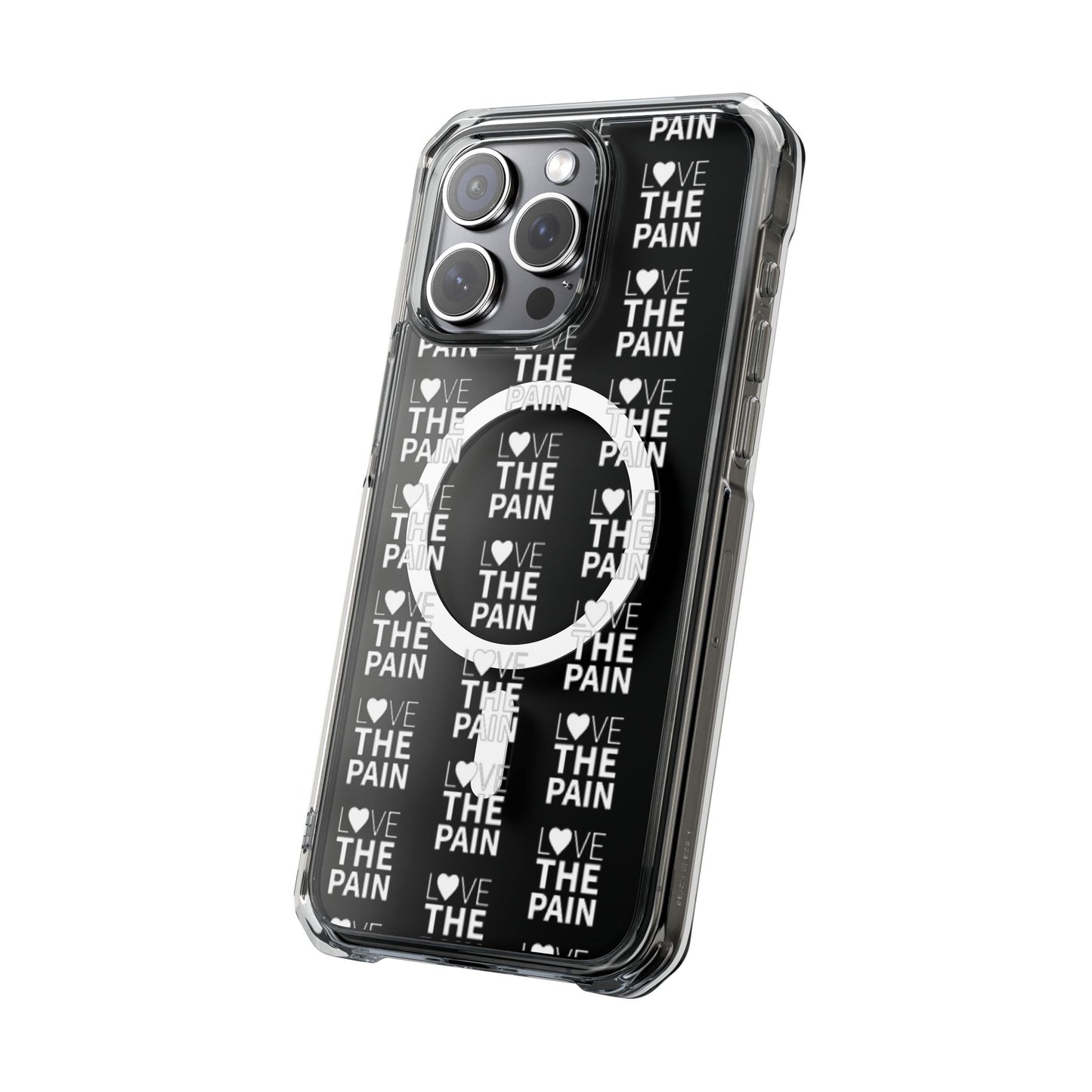 Love the Pain Magnetic Clear Impact Case - Stylish Protection for Your Phone