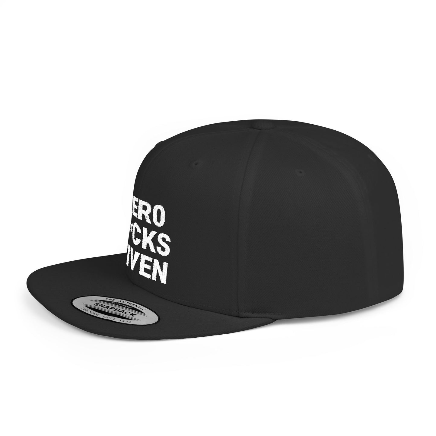 Snapback Hat ZERO F*CKS GIVEN for Athletes