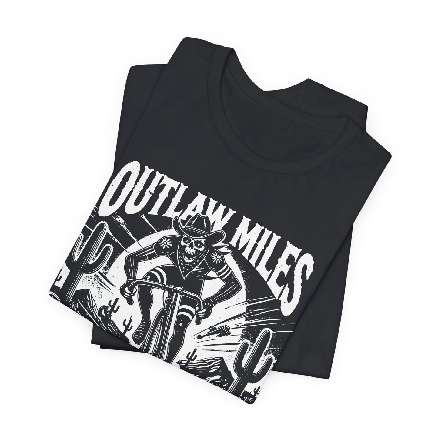 Outlaw Miles Graphic Tee - Unisex Short Sleeve T-Shirt for Adventure Lovers
