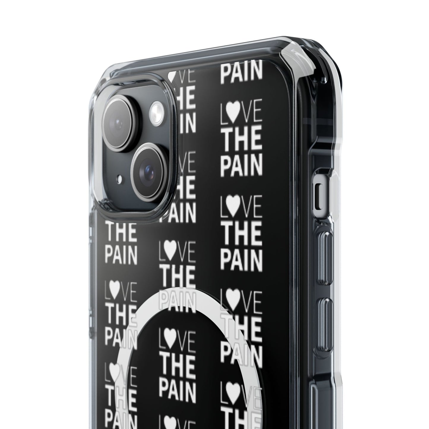 Love the Pain Magnetic Clear Impact Case - Stylish Protection for Your Phone