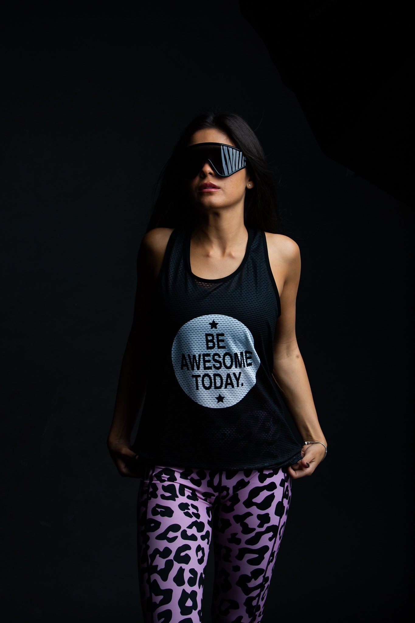 Be Awesome Today Run Tank
