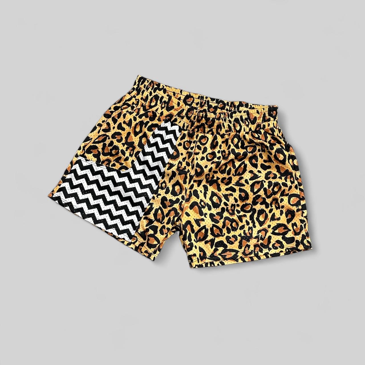 LEOPARD 80'S WORKOUT SHORT outlet demo
