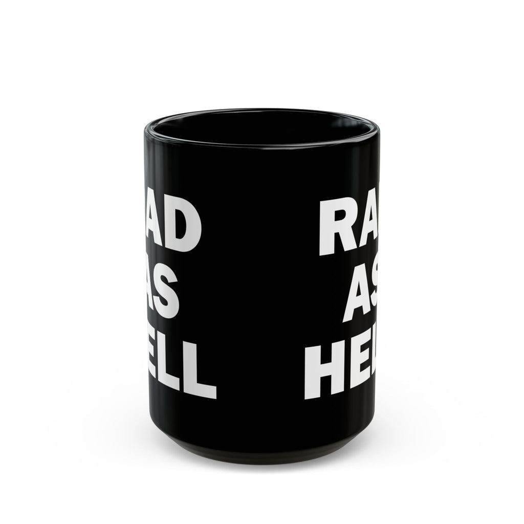 Rad As Hell Black Coffee Mug - Perfect Gift for Coffee Lovers