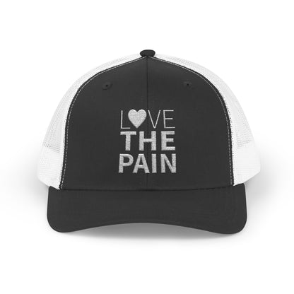 Snapback Trucker Cap - Low Profile Love the Pain Logo Hat