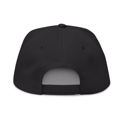 Anti-Quit Embroidered Flat Bill Cap - Motivational Hat for Everyday Wear