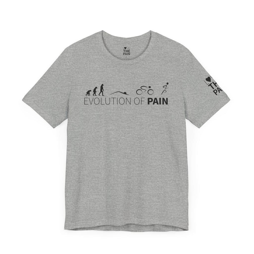 Evolution of Pain Unisex Tee - Perfect for Fitness Enthusiasts