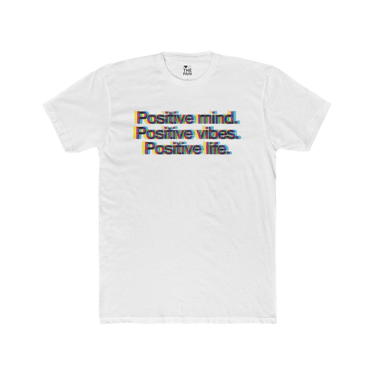 Unisex Positive Mind Crew Tee | Uplifting Cotton T-Shirt for Everyday Vibes