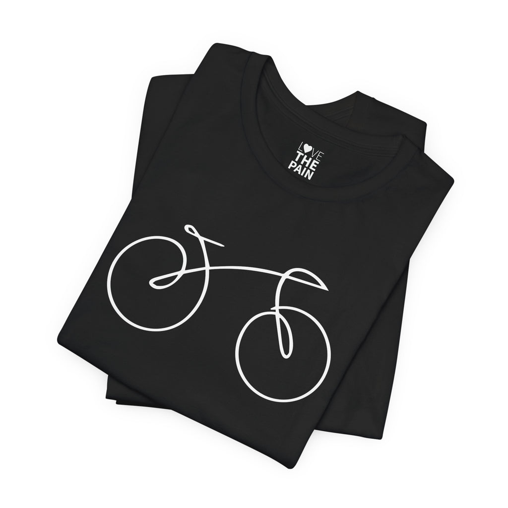 Bike Love Unisex Jersey Tee - Perfect for Cyclists and Outdoor Enthusiasts