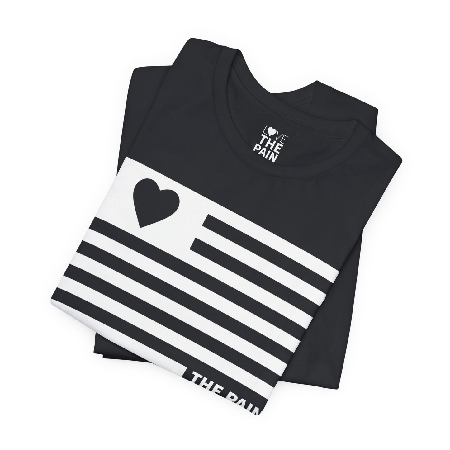 Inspirational Heart Flag Tee - Unisex Jersey Short Sleeve T-Shirt