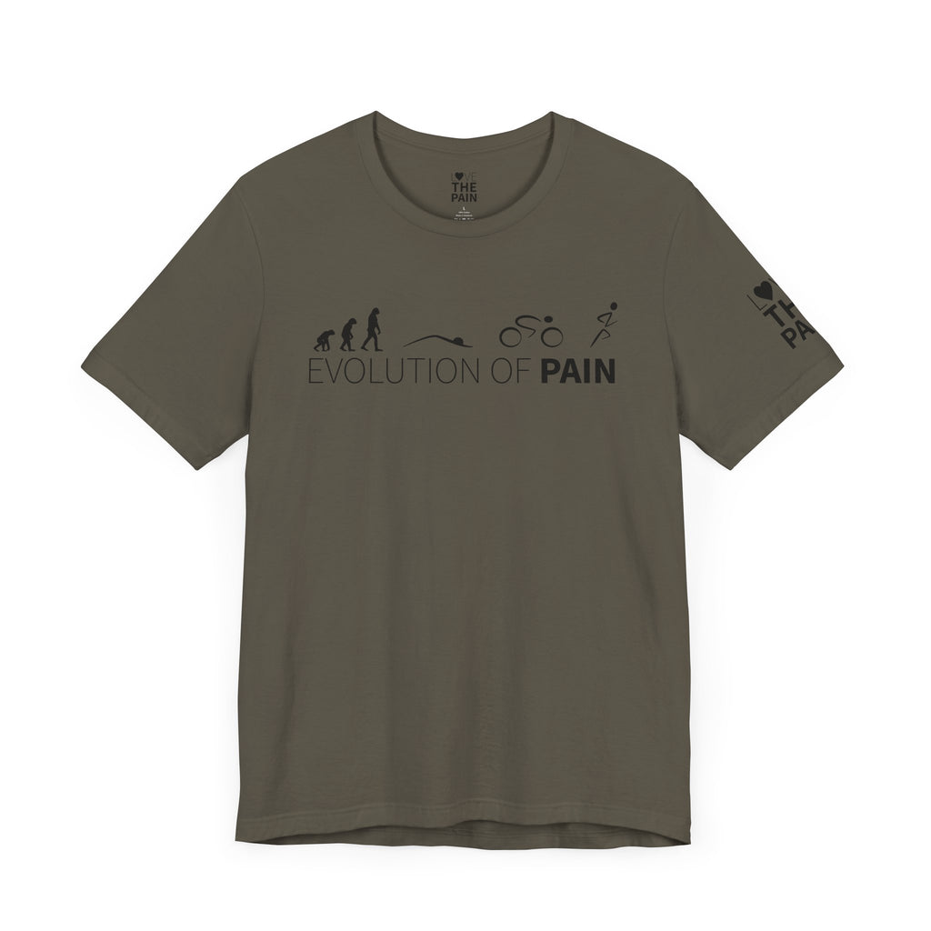 Evolution of Pain Unisex Tee - Perfect for Fitness Enthusiasts