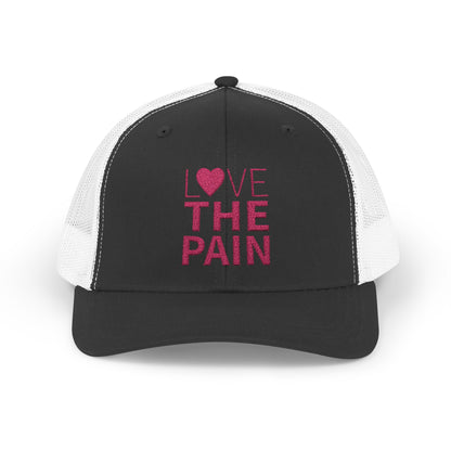 Snapback Trucker Cap - Low Profile Love the Pain Logo Hat