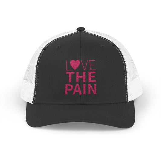 Snapback Trucker Cap - Low Profile Love the Pain Logo Hat