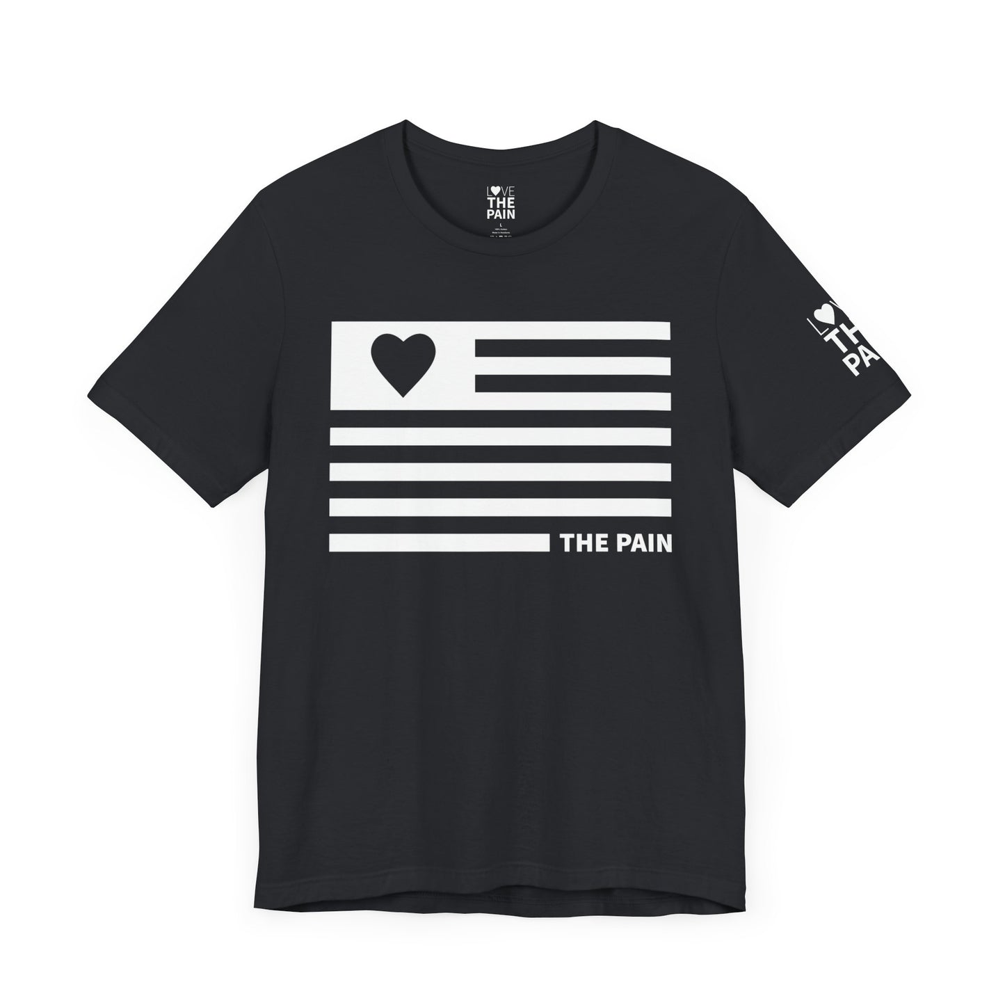 Inspirational Heart Flag Tee - Unisex Jersey Short Sleeve T-Shirt