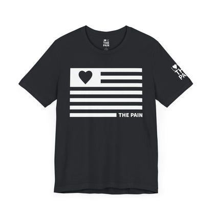 Inspirational Heart Flag Tee - Unisex Jersey Short Sleeve T-Shirt