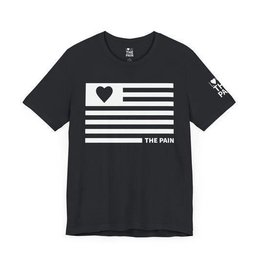 Inspirational Heart Flag Tee - Unisex Jersey Short Sleeve T-Shirt