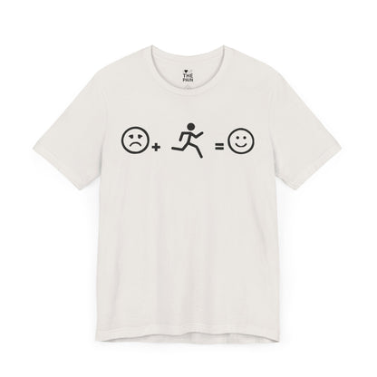 Unisex Jersey Tee - Run for Happiness Graphic Shirt
