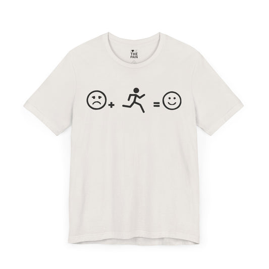 Unisex Jersey Tee - Run for Happiness Graphic Shirt