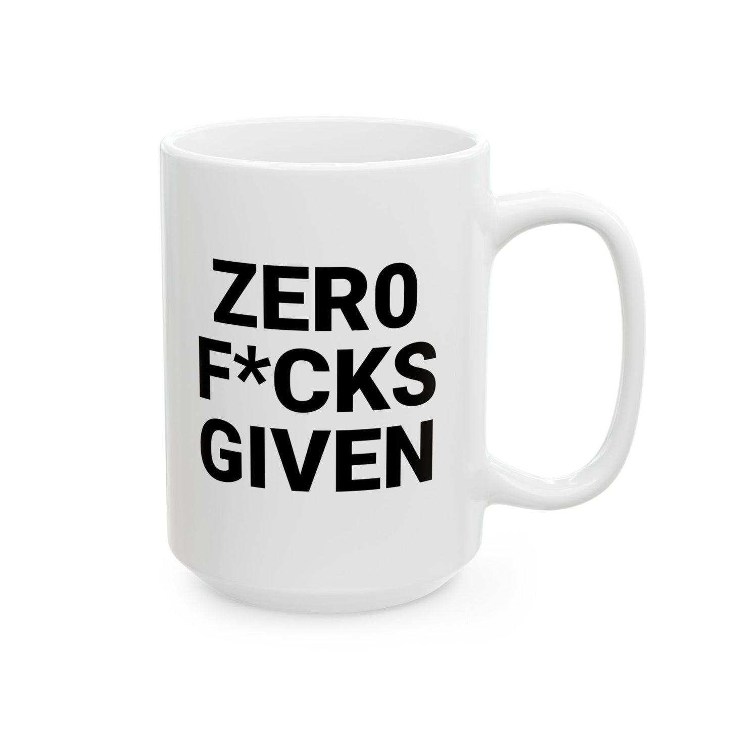 Zero F*cks Given Ceramic Mug - Perfect Gift for Coffee Lovers