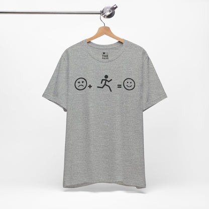 Unisex Jersey Tee - Run for Happiness Graphic Shirt