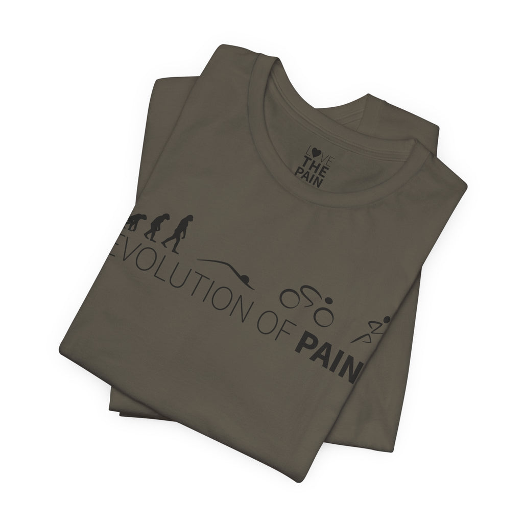 Evolution of Pain Unisex Tee - Perfect for Fitness Enthusiasts