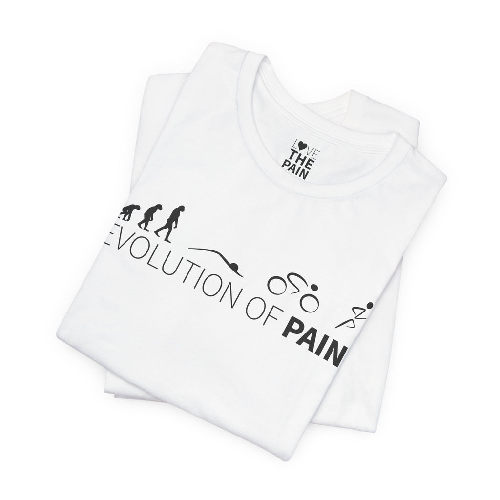Evolution of Pain Unisex Tee - Perfect for Fitness Enthusiasts