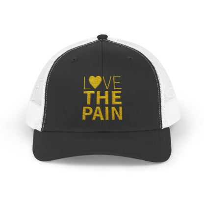 Snapback Trucker Cap - Low Profile Love the Pain Logo Hat
