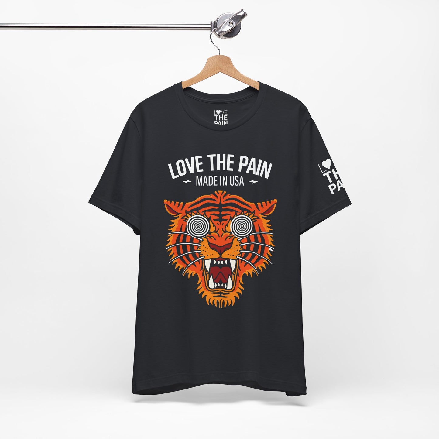 Love the Pain Unisex Tee - Graphic Tiger Design, Bold Statement Shirt