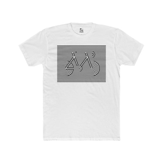 Graphic Bicycle Unisex Cotton Crew Tee - Perfect for Cyclists & Outdoorsy Vibes