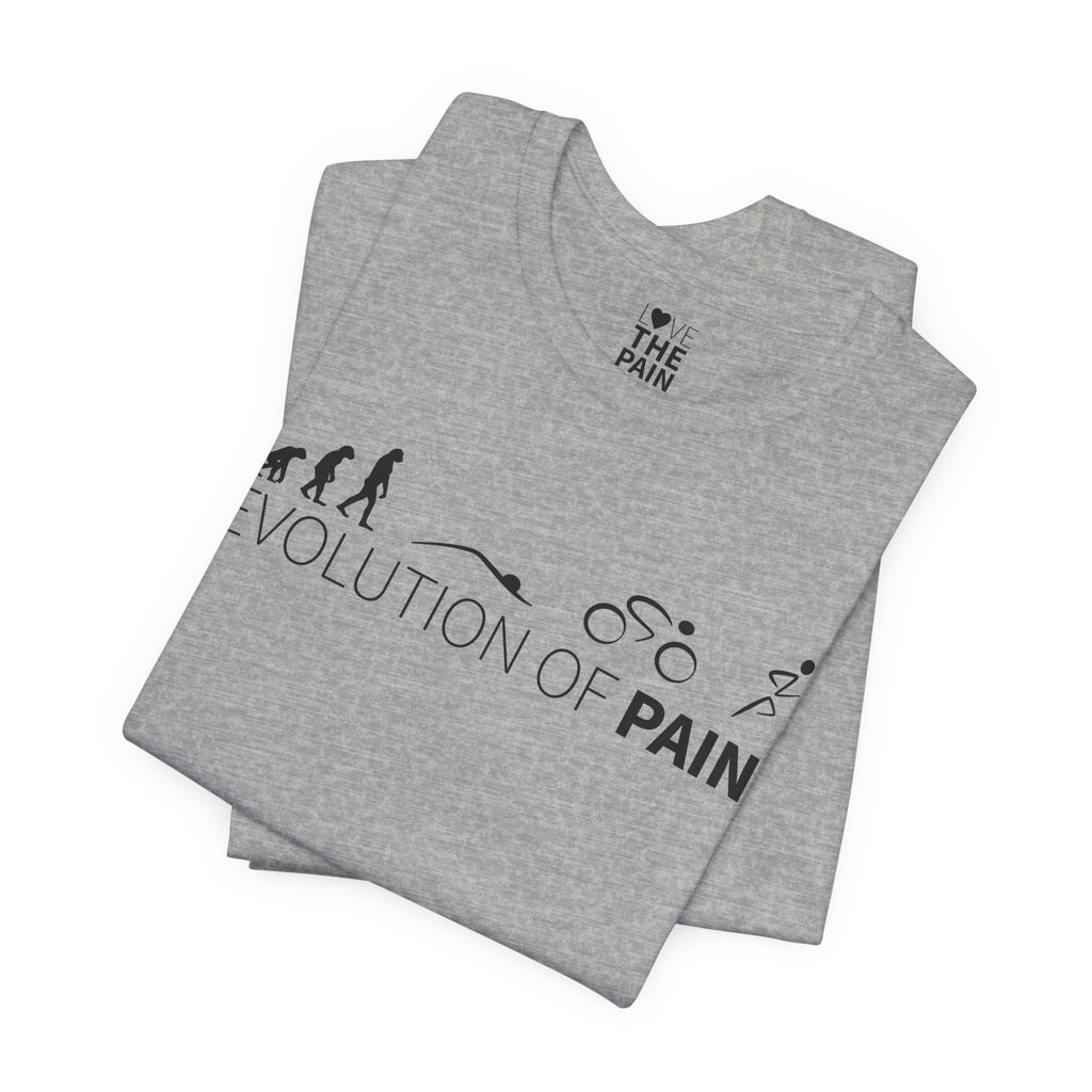 Evolution of Pain Unisex Tee - Perfect for Fitness Enthusiasts